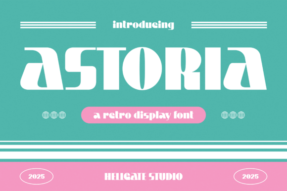 Astoria: Retro Miami Vice Typography for Modern Design