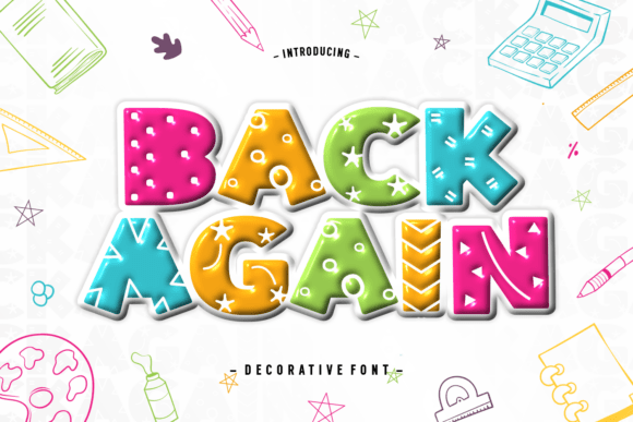 Back Again Font: A Playful Asset for Vibrant Design