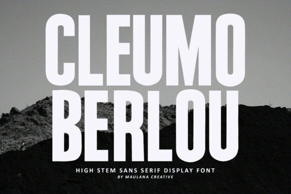Cleumo Berlou: Modern Typography for Bold Statements