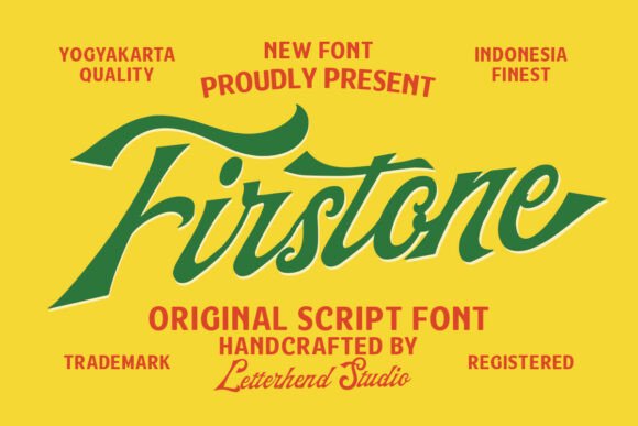 Firstone: The Bold Retro Script for Modern Branding