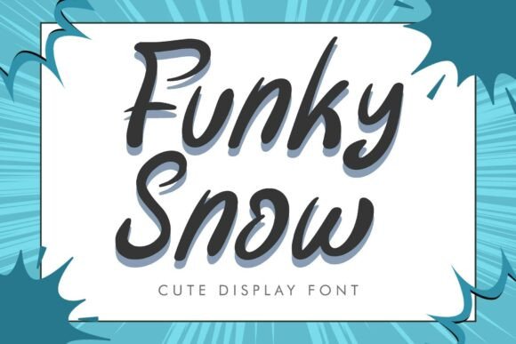 Funky Snow: A Bold Typeface for Dynamic Visuals