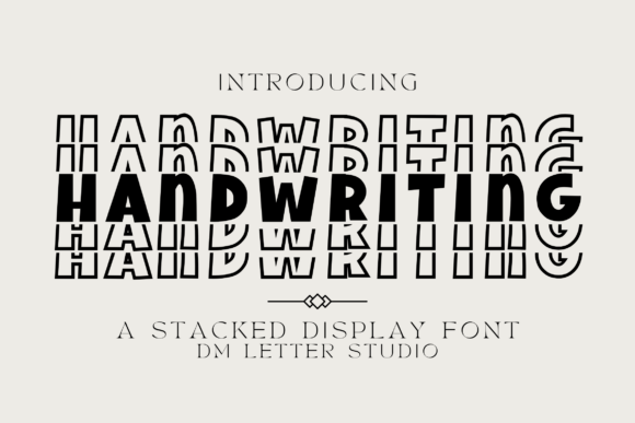Handwriting Stacked: A Playful Font for Dynamic Designs
