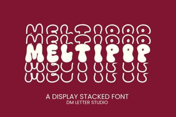 Meltipop Stacked Font: Bold Vertical Typography for Modern Design