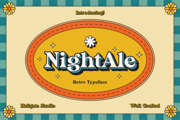 Nightale: A Bold Retro Serif for Modern Design