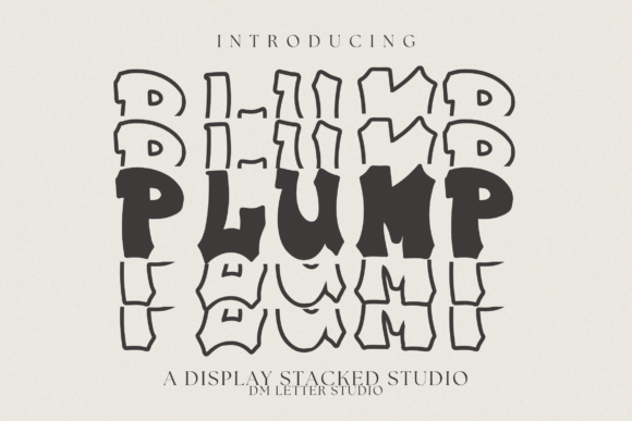 Plump Stacked: A Bold Font for High-Impact Design