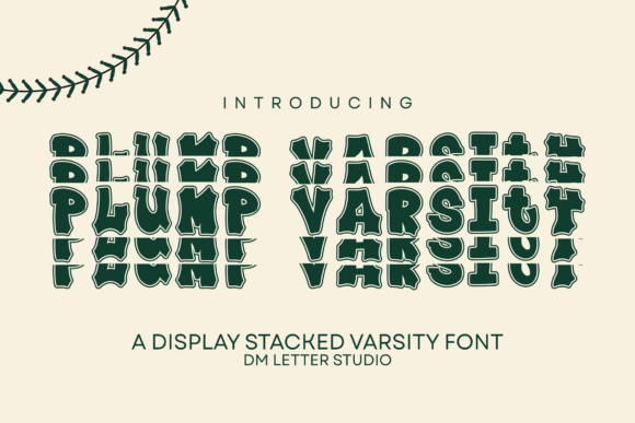 Plump Varsity Stacked: The Bold Font for Compact Impact