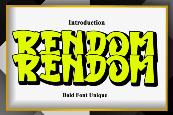 Rendom: Bold Typography for Impactful Design
