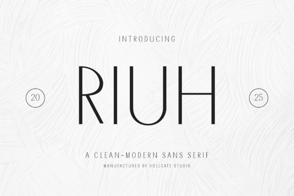 Riuh: Modern Sans-Serif Font for Elegant Branding